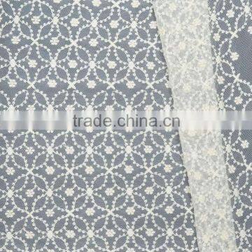 Bridal Flower Embroidery Beaded Lace Fabric