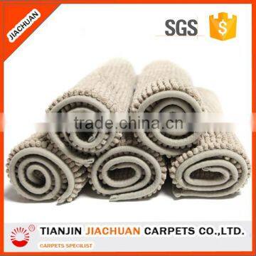 non skid SEBS back washable chenille mat