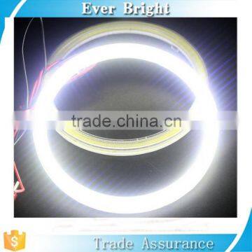 Auto Halo Ring COB Led Headlight Car Angel Eyes Kit Led Monty Eyes Lens Foglights With Lampshades