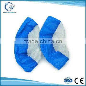 2015 wholesale blue surgical waterproof disposable pe shoe cover