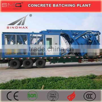 25m3/h -100m3/h YHZS Series Mobile Ready Mix Concrete Batching Plant for sale made in China