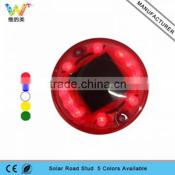 Alibaba express plastic round red LED solar power 3m reflector road marker