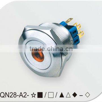 28mm Push Button Switch With Connector , Switch Socket With Cable photo-3