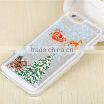 Fashion Liquid Bling Crystal Christmas Tree Snowflake Case for Samsung & IPhone 3D Phone Case photo-3