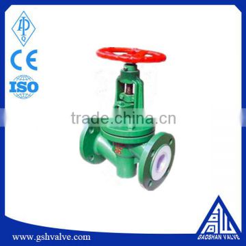 Full PTFE(F4) Lined straight through globe valve