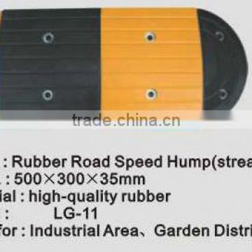 railway black yellow rubber speed ramp