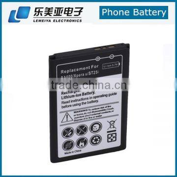 1500mah Mobile Phone Battery For Sony BA600 ST25I