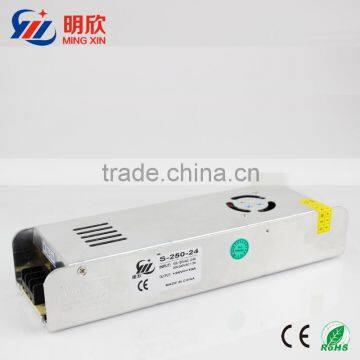 slim case 24v dc output 250W non-waterproof led driver led driver 24v 10a 240w 250w