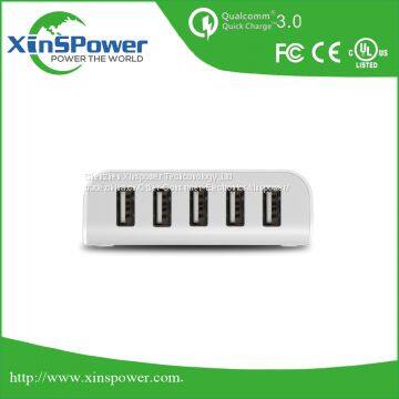 High Quality Desktop Type 5 Ports 5V 8A EU Plug Travel USB Charger With FCC UL CE Certification photo-4