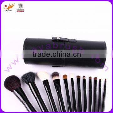 12pcs Professional Makeup Brush Set with Animal Hair and Nylon Hair