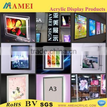 High quality advertising acrylic led frame display