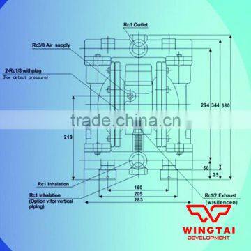 Printing Pneumatic Diaphragm Glue Pump photo-6