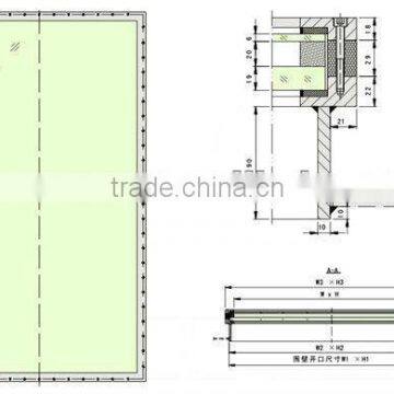 fireproof rectangular window