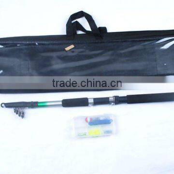 telescopic rod reel fishing combo