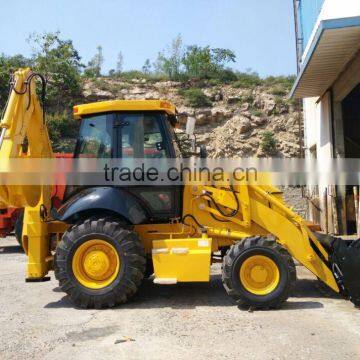 4WD Multi Purpose Hydraulic Front 4 in 1 Bucket Backhoe Loader photo-3