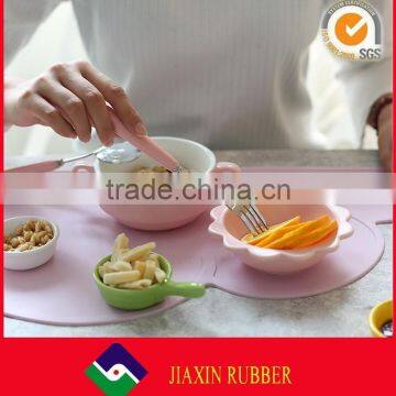Flexible Waterproof Heat-resistant Feeding Suction Mat for Kids BPA Free Non Slip Silicone Feeding Mat photo-5