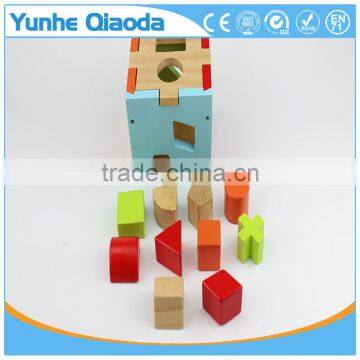 Colorful Cube For Shape Sorter Cognitive And Matching Wooden Toys photo-6