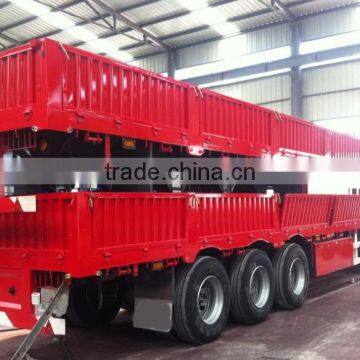 2016 Low price 80 ton side wall semi trailer / cargo semi trailer for sale