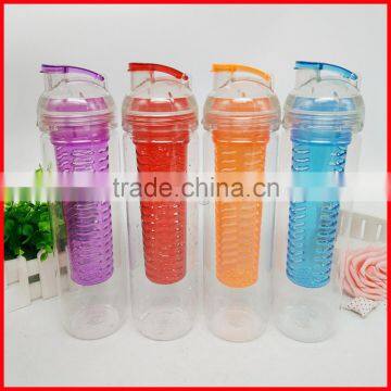 New 900ml Fruit Infuser Tritan Plastic Water Bottle Coffee Bottle Advertising Bottle photo-4