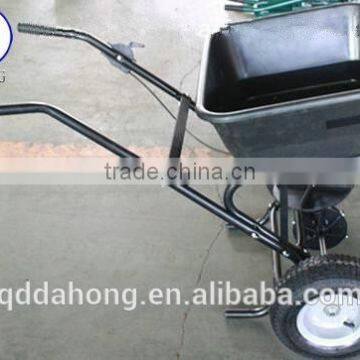 Salt spreader cart, fertilizer spreader cart