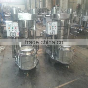 Low price hydraulic sesame oil press machine with vacuum filter