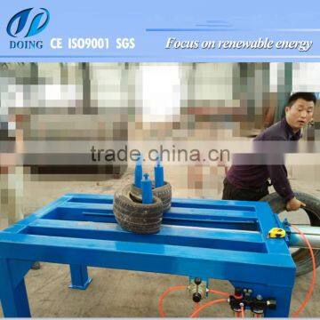 No Power Consumption!! Doubling and Unpacking Machine Packed Waste Tyres for Storage Space Saving photo-3