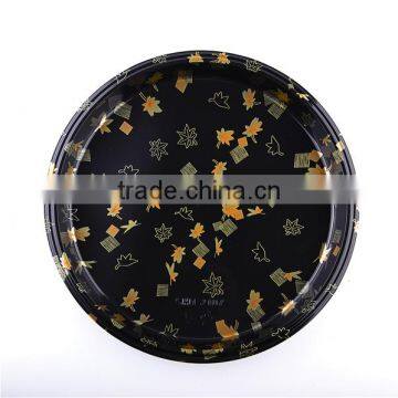 Japanese Round Big Disposable Plastic Sushi Tray With Lid photo-5