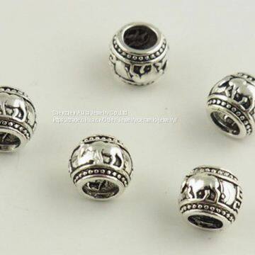 DIY Jewelry Micro Paved Sterling Silver Round Beads