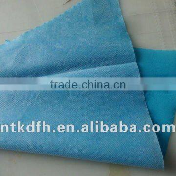 PE coated nonwoven for medical bed sheet or gown