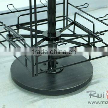 4-side Solid Metal Rotating Business Card Display Rack photo-2