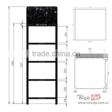 2015 No.1 Sales Modern Metal Cosmetic Display Rack With 4 Tiers photo-3