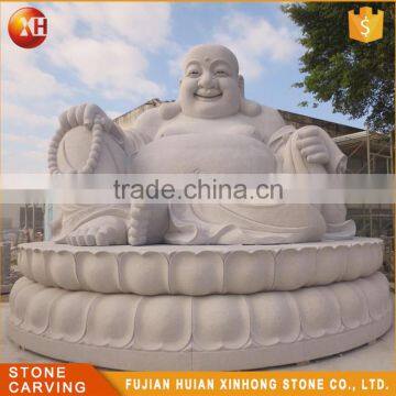Granite Stone Seated Laughing Buddha Statue