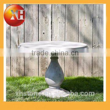 Garden marble top wood dining table for outdoor furniture