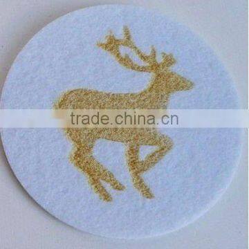 Cup mat,Felt flower coaster