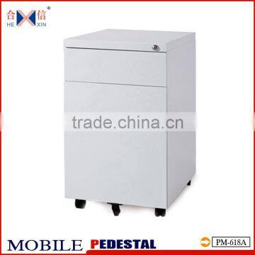 Metal 3 Drawers Movable Cabinet Mobile Pedestal Accesssed Handel photo-2