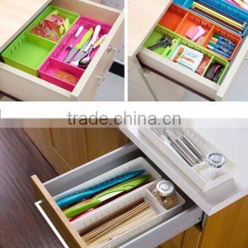 Fashion 3 Lattices Sundries Plastic Divided Storage Box/DIY Storage Box photo-5