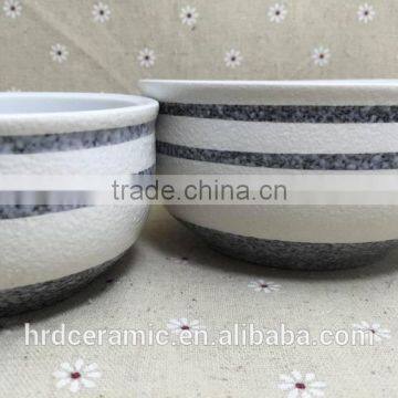 Stocked Personalized High Quality Ceramic Soup Bowl With Two Size
