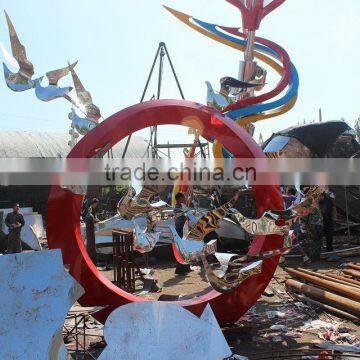 Outdoor Garden Public Stainless Steel Sculpture photo-2