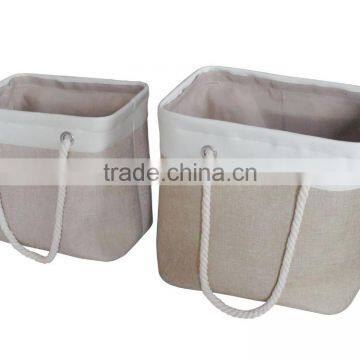 Cotton Rope Handles Laundry Bag For College Dorm Room And Households