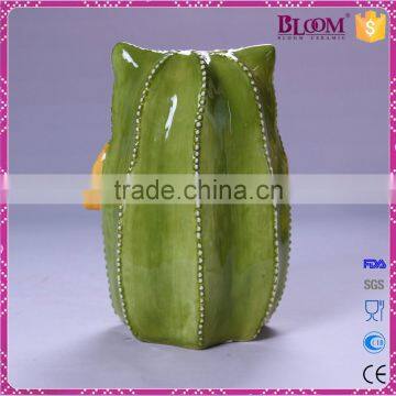 Unique Shape Custom Ceramic Owl Piggy Banks for Sale photo-3