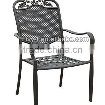 Shunde stacking metal chair in stock outdoor furniture export garden chair factory