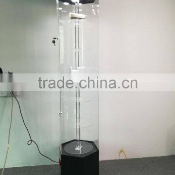 Factory Supply Acrylic LED Display Case With Lock and Roating for Watch/ Jewelry/Toy photo-2