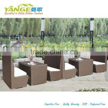 plastic rattan chair night club chair and table bar set