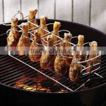 BBQ Chicken Leg & Wing Grill Tool Rack photo-2