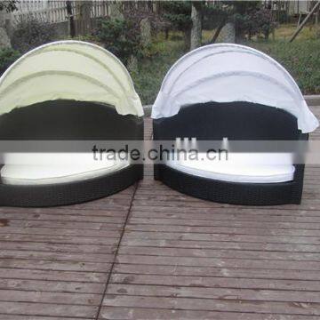 Leisure Poly Dog Bed Rattan Pet Bed With Canopy photo-5