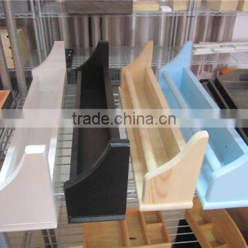 Red Decorative Wall Shelf Wood Nursery Wall Shelf photo-6