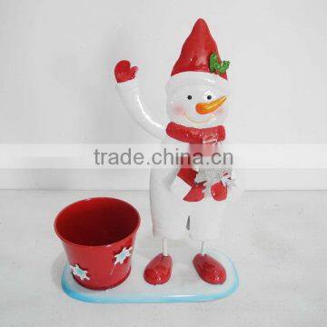 Handicraft Metal snowman for christmas decoration