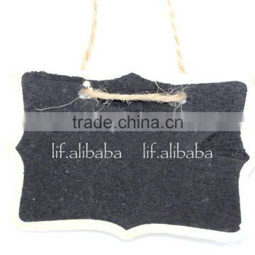 Wooden Mini Blackboard ; Two-sided Wooden Mini Chalkboard ; Double-sided Mini Message Board photo-2