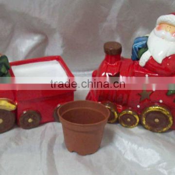 ceramic train flower pot 1062