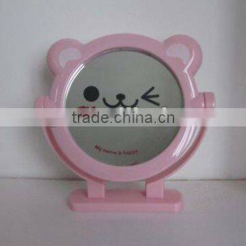 small pink lovely shape plastic mirror